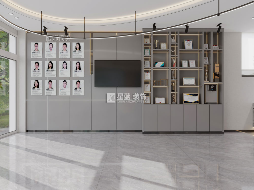 口腔门诊装修：形象墙的设计